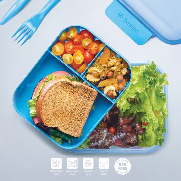 M.design 2.1L Fresco Lunch Box-blue