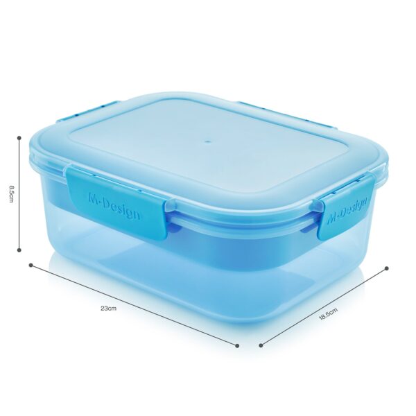 M.design 2.1L Fresco Lunch Box-blue - Image 4
