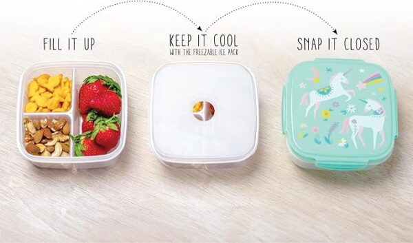 Snack box with ice pack-Mermaid - Image 4