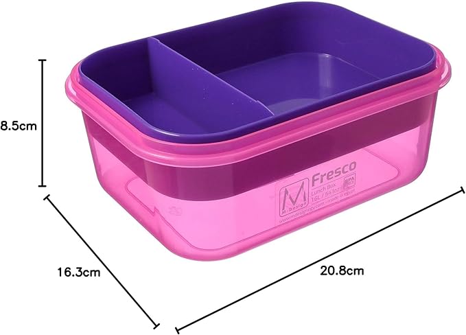 M.design 1.6L Fresco Lunch Box-fushia - Image 3