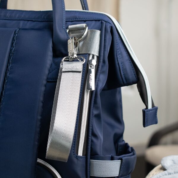 Lequeen diaper bag - Navy/leather - Image 6