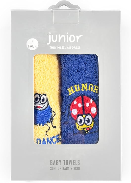 baby towel navy yellow2