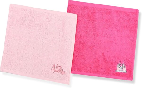 Baby towel set - Pink & fushia