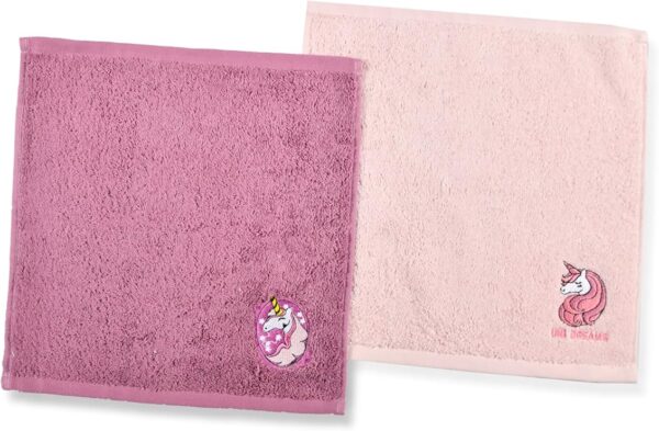 Baby towels set - light pink&Purple