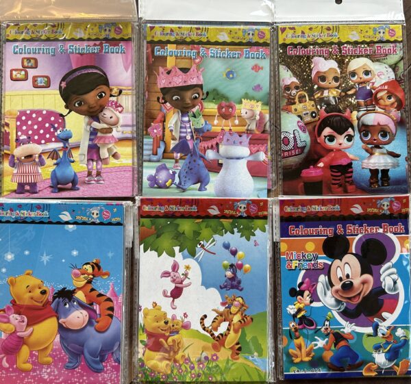 Girls Small coloring & sticker book