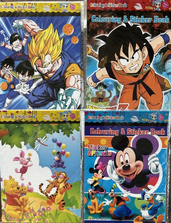 Boys small coloring book & stickers