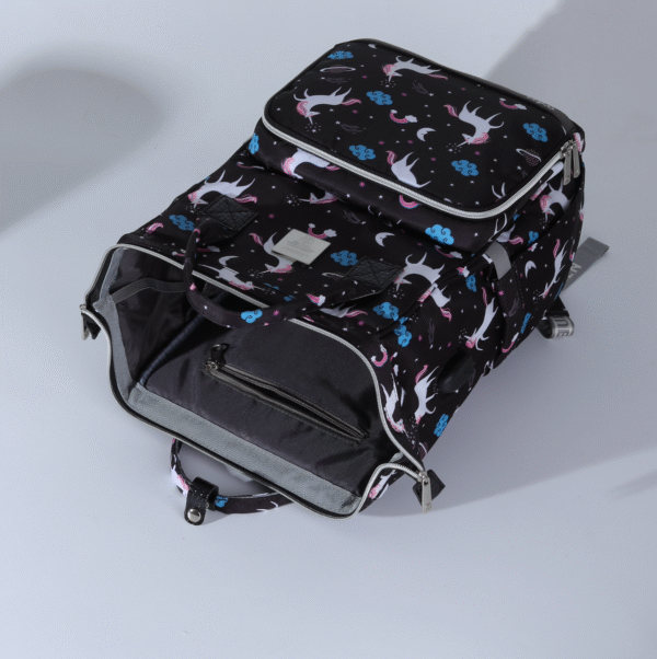 Lequeen diaper bag -7th Edition black unicorn - Image 2