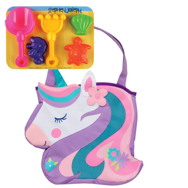 Beach tote bag unicorn