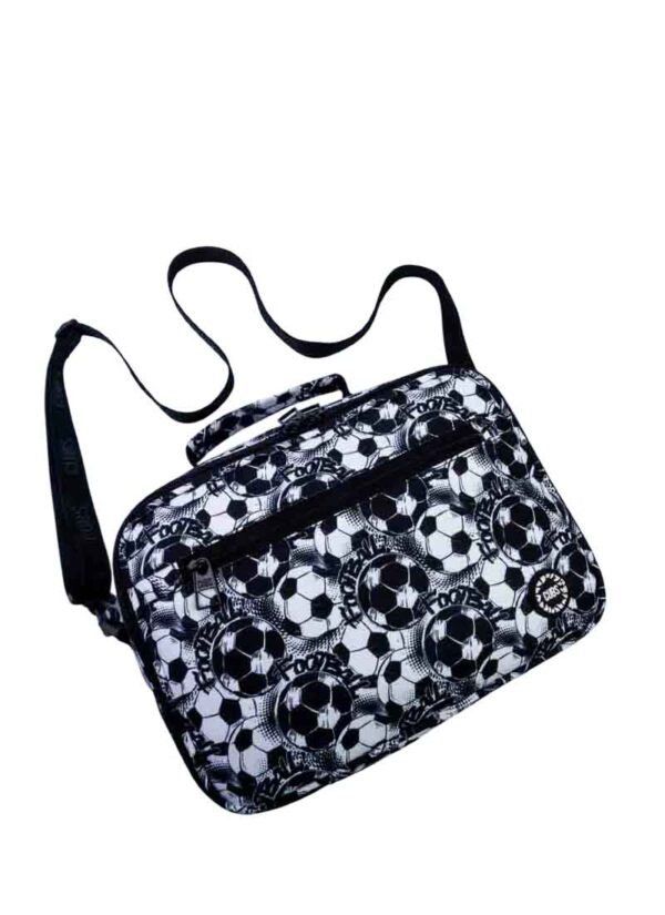 Football Black and white Lunch bag - Image 3