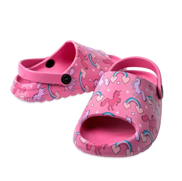 Open Toe Pink Unicorn & Rainbows - Image 3