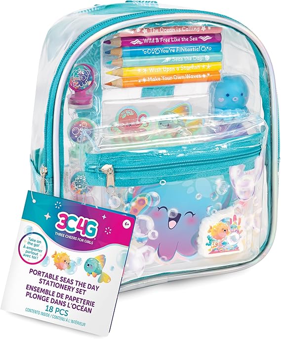 Aquatic Fantasy 8" Backpack with Stationery