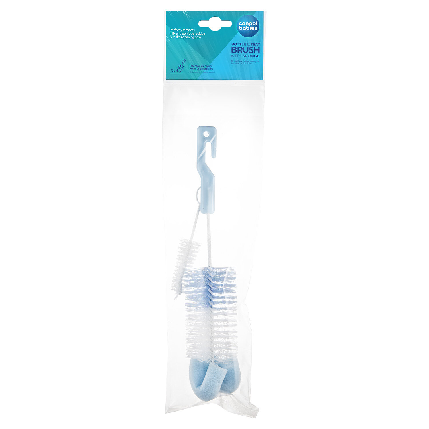 Canpol Bottle and teat brush set with sponge - Image 3