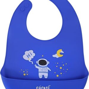 Safari Silicone Bib with pocket