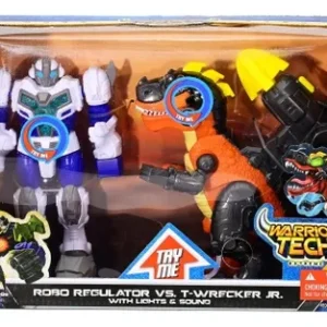 DINO AND ROBOT WITH LIGHT AND SOUND