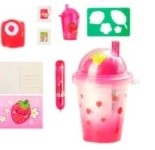 REAL LITTLES - CUTE CUPS - 8 PCS CDU - 2 STRAWBERRY Generic mini stationary items