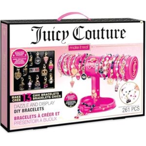 Make It Real - Juicy Couture Trendy Tassels Bracelet Making Kit - Kids Jewelry Making Kit - DIY Beads & Charm Bracelet Making Kit for Girls - Friendship Bracelets with Beads for Girls