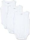Sleevless baby bodysuit , pack of 3