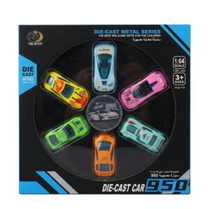 6PCS ALLOY SLIP CAR(2 DESIGN MIXED)