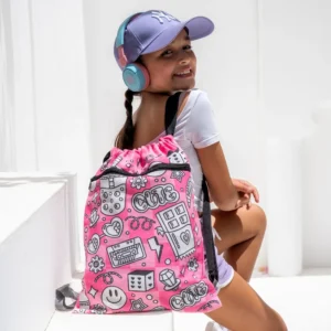 Cute Girl Drawstring Bag